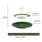 French Court Classical Retro Garden European Ceramic Dinner Plate - Grand Goldman