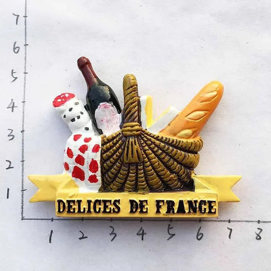 French Paris fridge magnets Martinique Provence Corsica Menton Bordeaux Alps Bretagne Tourist Souvenirs refrigerator stickers - Grand Goldman