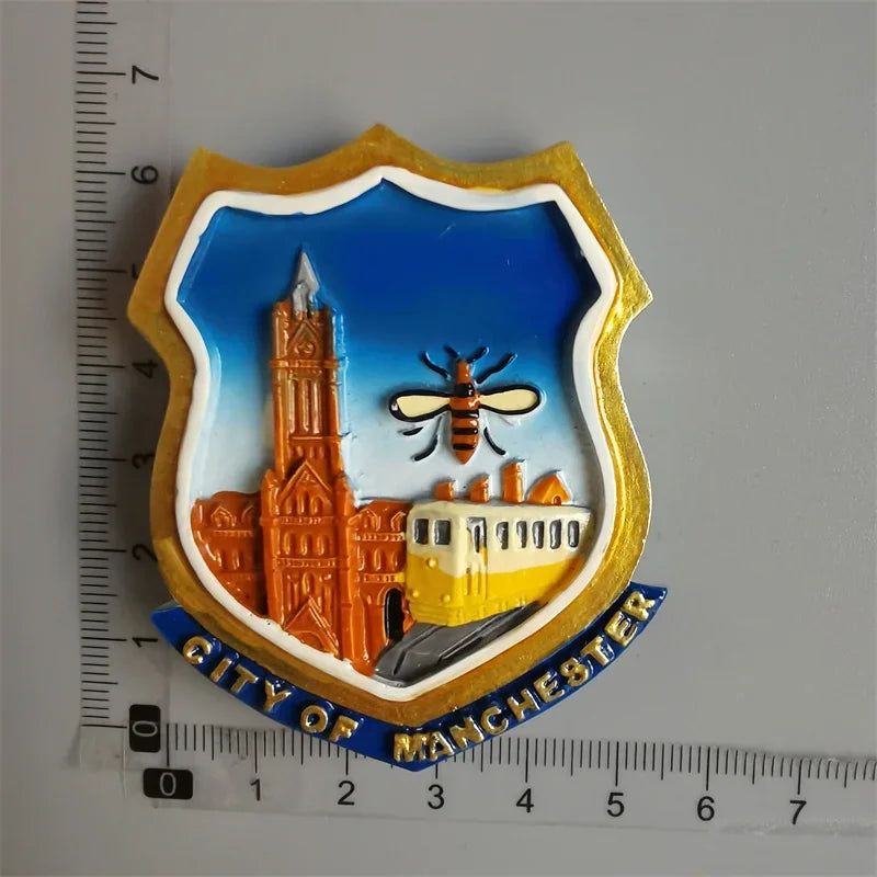 Fridge Magnet Brussels India Cuenca Athens Germany Belgium Romania Ronda Spain Manchester Crimea Holland Magnetic Sticker Decor - Grand Goldman