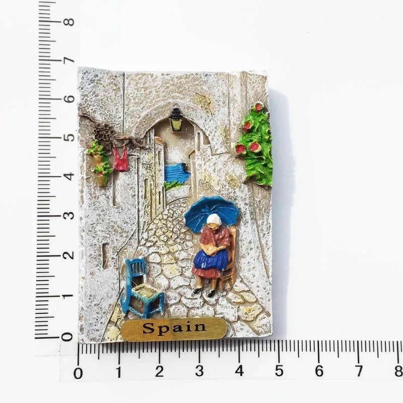 Fridge Magnet Brussels India Cuenca Athens Germany Belgium Romania Ronda Spain Manchester Crimea Holland Magnetic Sticker Decor - Grand Goldman