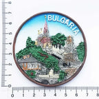 Fridge Magnet Brussels India Cuenca Athens Germany Belgium Romania Ronda Spain Manchester Crimea Holland Magnetic Sticker Decor - Grand Goldman