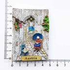 Fridge Magnet Brussels India Cuenca Athens Germany Belgium Romania Ronda Spain Manchester Crimea Holland Magnetic Sticker Decor - Grand Goldman