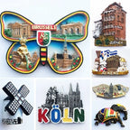 Fridge Magnet Brussels India Cuenca Athens Germany Belgium Romania Ronda Spain Manchester Crimea Holland Magnetic Sticker Decor - Grand Goldman