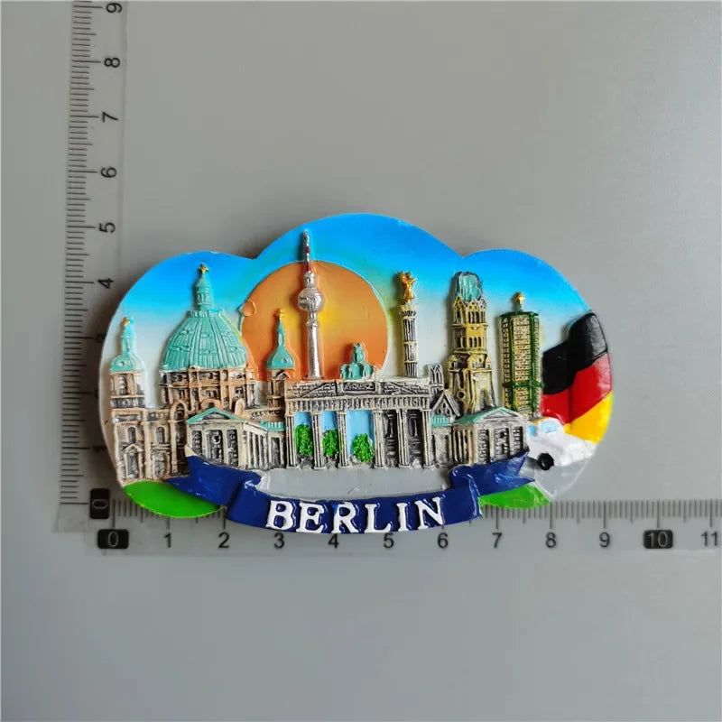Fridge Magnet Korea Japan Thailand Cambodia Hawaii Iceland Berlin Mostar BIH Greece Stickers for Refrigerator HomeDecoration - Grand Goldman