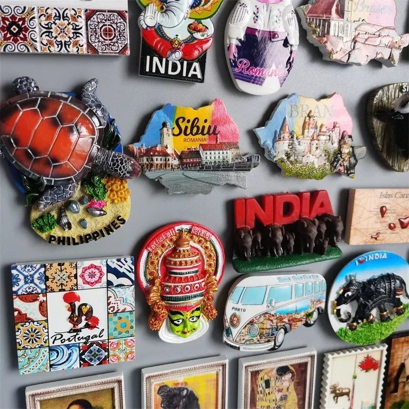 Fridge Magnet Portugal Romania India Philippines Islas Canarias Canada Geneva Thailand Magnetic Fridge Sticker Home Decor - Grand Goldman