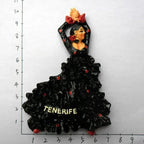 Fridge Magnet Tenerife Spain Barcelona Tourism Souvenirs Flamenco Dancer  Malaga Refrigerator 3D Magnetic Stickers Gift Ideas - Grand Goldman