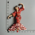 Fridge Magnet Tenerife Spain Barcelona Tourism Souvenirs Flamenco Dancer  Malaga Refrigerator 3D Magnetic Stickers Gift Ideas - Grand Goldman