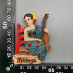 Fridge Magnet Tenerife Spain Barcelona Tourism Souvenirs Flamenco Dancer  Malaga Refrigerator 3D Magnetic Stickers Gift Ideas - Grand Goldman