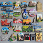Fridge Magnet Tourist Souvenir Italy Malta Iceland Paris Tenerife Spain Greece Cyprus Riga Canada Home Decor fridge stickers - Grand Goldman