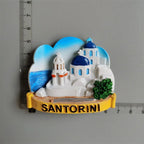Fridge Magnet of Santorini CRETE Corfu Greece Tourist Souvenir Magnetic Stickers Fridge Magnets Imanes Nevera  Home Decor - Grand Goldman