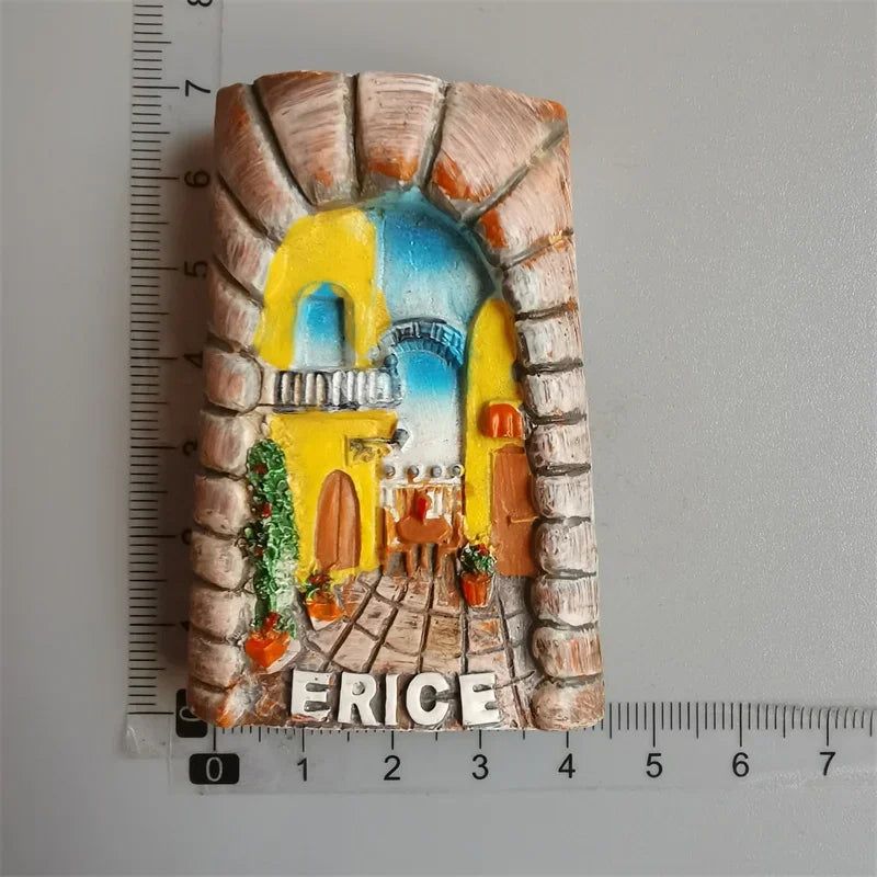 Fridge Magnet of Santorini CRETE Corfu Greece Tourist Souvenir Magnetic Stickers Fridge Magnets Imanes Nevera  Home Decor - Grand Goldman