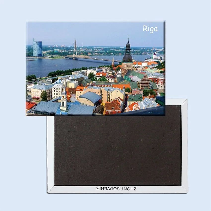 Fridge Magnets Coated Paper Tourist Souvenir Geneva Marseille Budapest Crotia Netherland Iceland Spain Belgium Italy Travel Gift - Grand Goldman