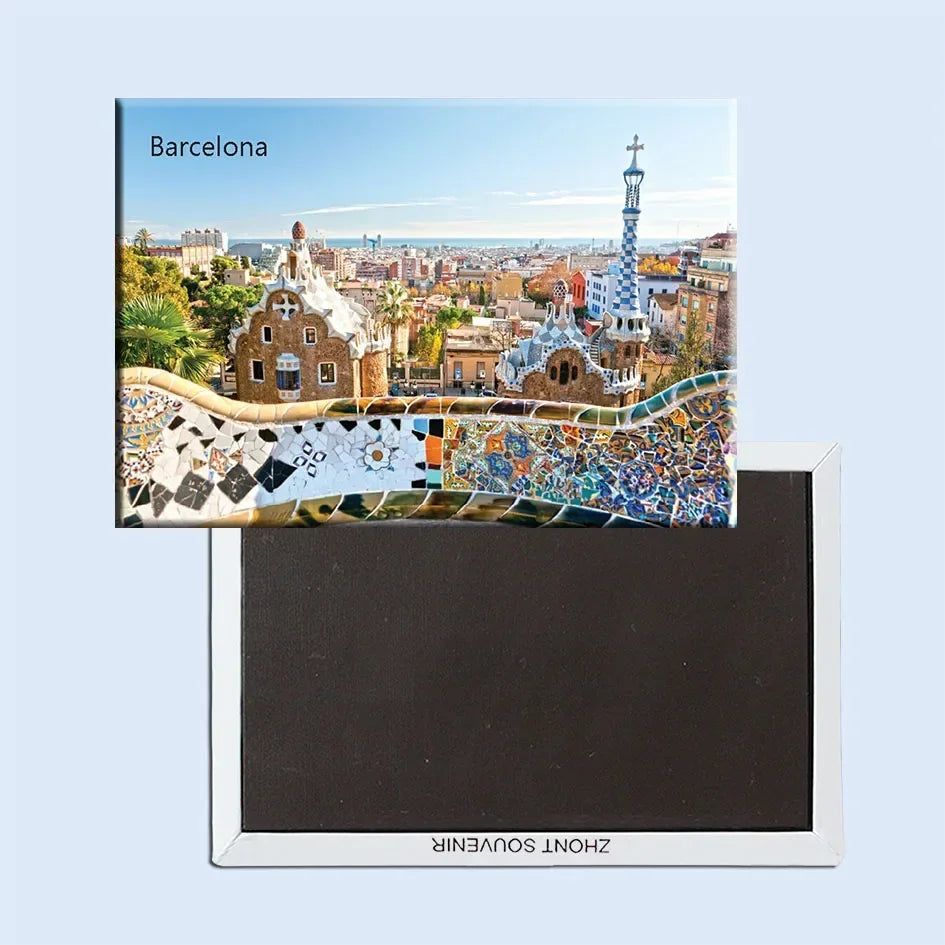 Fridge Magnets Coated Paper Tourist Souvenir Geneva Marseille Budapest Crotia Netherland Iceland Spain Belgium Italy Travel Gift - Grand Goldman
