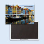 Fridge Magnets Coated Paper Tourist Souvenir Geneva Marseille Budapest Crotia Netherland Iceland Spain Belgium Italy Travel Gift - Grand Goldman