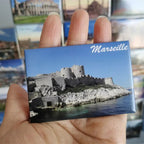 Fridge Magnets Coated Paper Tourist Souvenir Geneva Marseille Budapest Crotia Netherland Iceland Spain Belgium Italy Travel Gift - Grand Goldman