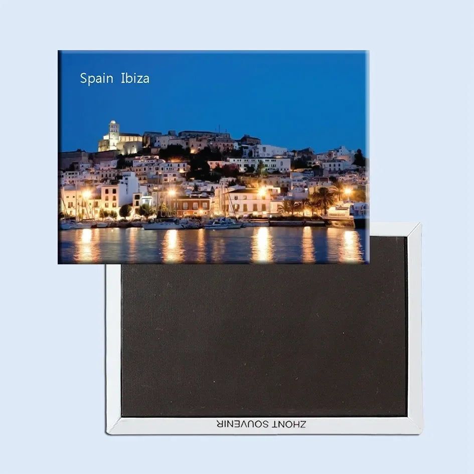 Fridge Magnets Coated Paper Tourist Souvenir Geneva Marseille Budapest Crotia Netherland Iceland Spain Belgium Italy Travel Gift - Grand Goldman