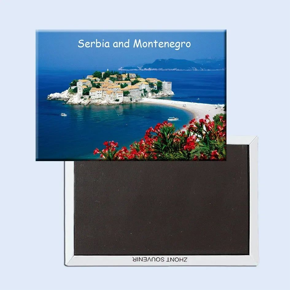 Fridge Magnets Coated Paper Tourist Souvenir Geneva Marseille Budapest Crotia Netherland Iceland Spain Belgium Italy Travel Gift - Grand Goldman