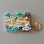 Fridge Magnets Decor Japan Korea Germany Russia New Zealand Italy Turkey Peru Tourist Souvenir Magnetic Refrigerator Paste gifts - Grand Goldman