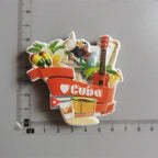 Fridge Magnets Decor Japan Korea Germany Russia New Zealand Italy Turkey Peru Tourist Souvenir Magnetic Refrigerator Paste gifts - Grand Goldman