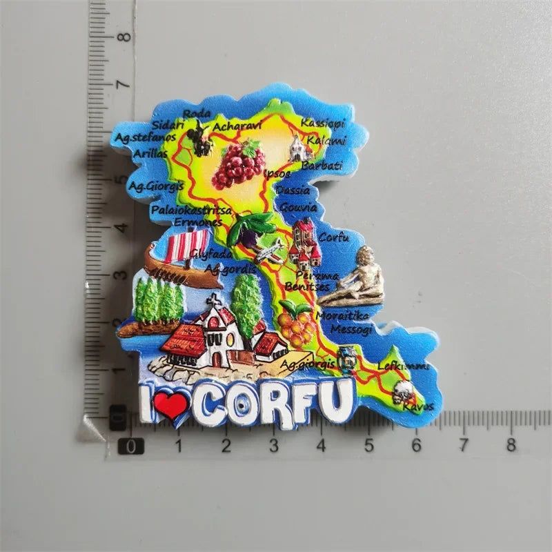 Fridge Magnets Decor Japan Korea Germany Russia New Zealand Italy Turkey Peru Tourist Souvenir Magnetic Refrigerator Paste gifts - Grand Goldman