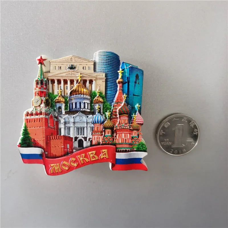 Fridge Magnets Decor Japan Korea Germany Russia New Zealand Italy Turkey Peru Tourist Souvenir Magnetic Refrigerator Paste gifts - Grand Goldman
