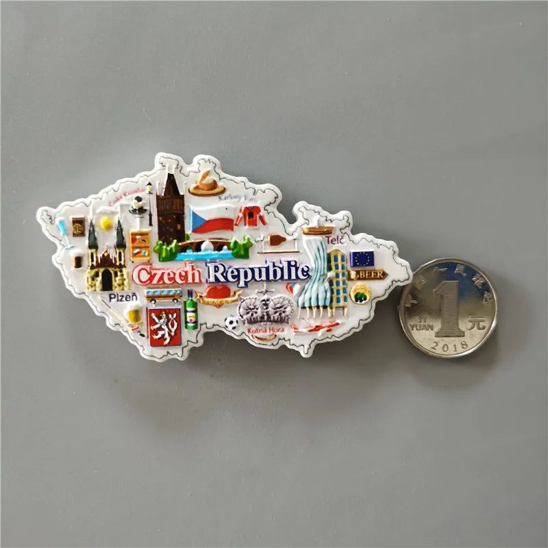 Fridge Magnets Decor Japan Korea Germany Russia New Zealand Italy Turkey Peru Tourist Souvenir Magnetic Refrigerator Paste gifts - Grand Goldman
