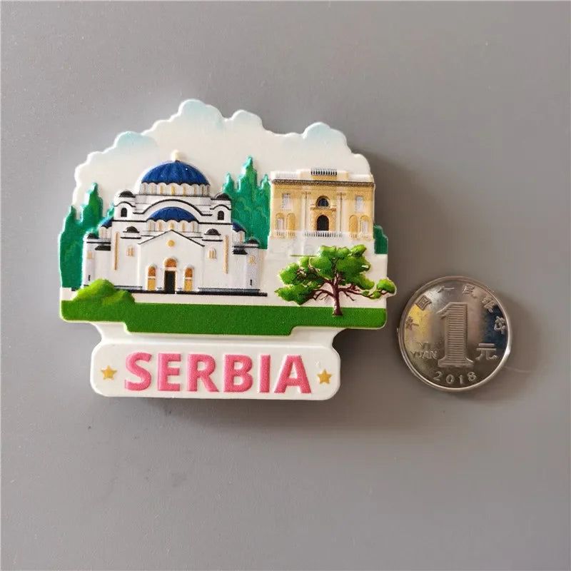 Fridge Magnets Decor Japan Korea Germany Russia New Zealand Italy Turkey Peru Tourist Souvenir Magnetic Refrigerator Paste gifts - Grand Goldman