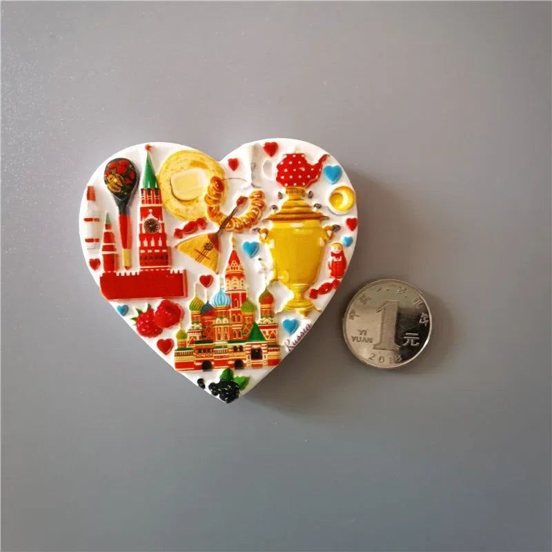 Fridge Magnets Decor Japan Korea Germany Russia New Zealand Italy Turkey Peru Tourist Souvenir Magnetic Refrigerator Paste gifts - Grand Goldman