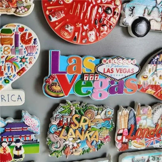 Fridge Magnets European Venezia Netherlands Berlin Tourist Souvenir Dominica Canada Holland Japan Refrigerator Stickers decor - Grand Goldman