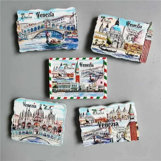 Fridge Magnets European Venezia Netherlands Berlin Tourist Souvenir Dominica Canada Holland Japan Refrigerator Stickers decor - Grand Goldman