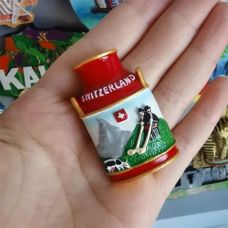 Fridge Magnets Finland Cannes Bulgaria Canada USA Crete Egypt Switzerland Luxembourg Tourist Souvenir Sticker Collection - Grand Goldman