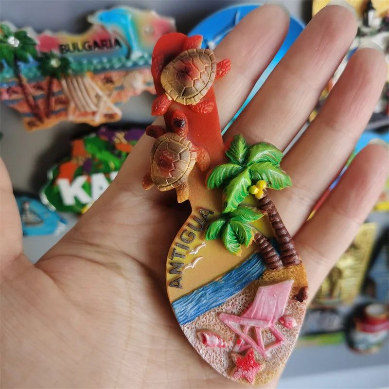 Fridge Magnets Finland Cannes Bulgaria Canada USA Crete Egypt Switzerland Luxembourg Tourist Souvenir Sticker Collection - Grand Goldman