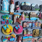 Fridge Magnets Japan Dubai Miami USA Norway British Curacao Cambodia Greece Australia Denmark Home Decor Tourist Souvenir Gifts - Grand Goldman