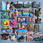 Fridge Magnets Japan Dubai Miami USA Norway British Curacao Cambodia Greece Australia Denmark Home Decor Tourist Souvenir Gifts - Grand Goldman