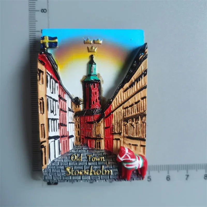 Fridge Magnets Japan Dubai Miami USA Norway British Curacao Cambodia Greece Australia Denmark Home Decor Tourist Souvenir Gifts - Grand Goldman