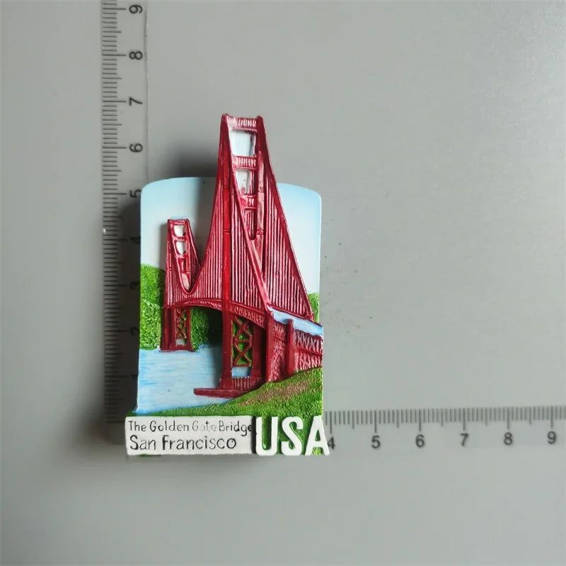 Fridge Magnets Japan Dubai Miami USA Norway British Curacao Cambodia Greece Australia Denmark Home Decor Tourist Souvenir Gifts - Grand Goldman