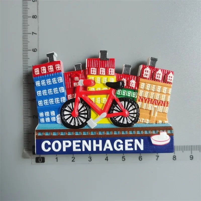 Fridge Magnets Japan Dubai Miami USA Norway British Curacao Cambodia Greece Australia Denmark Home Decor Tourist Souvenir Gifts - Grand Goldman
