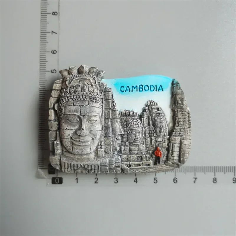 Fridge Magnets Japan Dubai Miami USA Norway British Curacao Cambodia Greece Australia Denmark Home Decor Tourist Souvenir Gifts - Grand Goldman