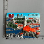 Fridge Magnets Middle East Tourist Souvenir Budva USA Marseille Slovakia Ireland Turkey Thailand Finland QATAR Canada Denmark Panama - Grand Goldman