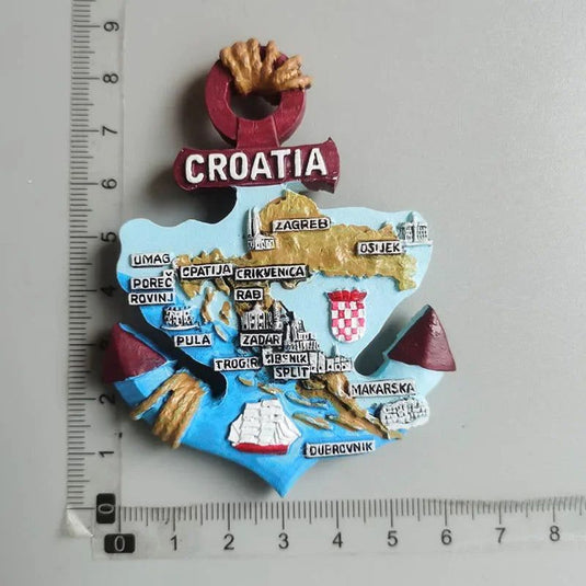 Fridge Magnets Monaco Croatia Sweden  Nepal Germany France Spain Kuwait World Tourist Souvenir collection refrigerator stickers - Grand Goldman