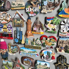 Fridge Magnets Norway USAGreece Germany Turkey Serbia Luxembourg Sarajevo Budva Holland Roma Morocco Germany Tourist Souvenir - Grand Goldman