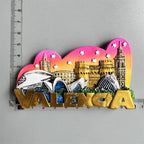 Fridge Magnets Paris Riga Hungary Frankfurt Hamburg Sweden Zurich zermatt BERN Switzerland New York Mexico India Iceland Lietuva - Grand Goldman