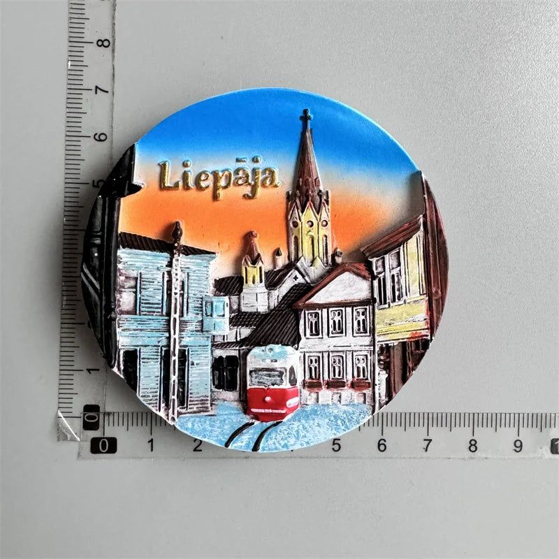 Fridge Magnets Paris Riga Hungary Frankfurt Hamburg Sweden Zurich zermatt BERN Switzerland New York Mexico India Iceland Lietuva - Grand Goldman