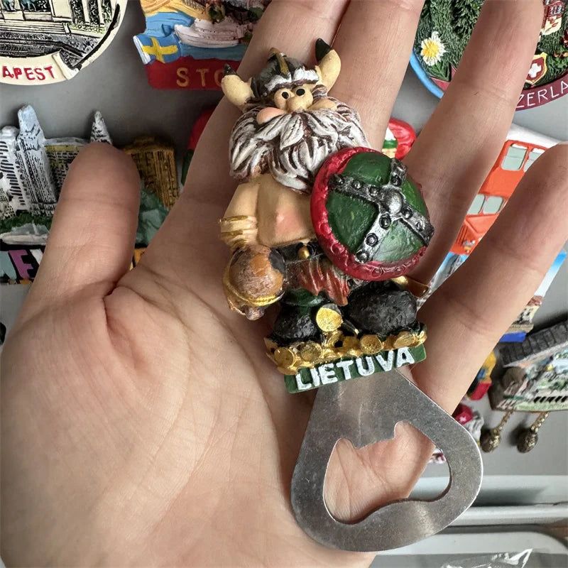 Fridge Magnets Paris Riga Hungary Frankfurt Hamburg Sweden Zurich zermatt BERN Switzerland New York Mexico India Iceland Lietuva - Grand Goldman