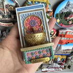 Fridge Magnets Paris Riga Hungary Frankfurt Hamburg Sweden Zurich zermatt BERN Switzerland New York Mexico India Iceland Lietuva - Grand Goldman