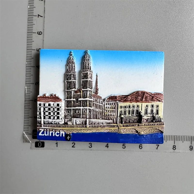 Fridge Magnets Paris Riga Hungary Frankfurt Hamburg Sweden Zurich zermatt BERN Switzerland New York Mexico India Iceland Lietuva - Grand Goldman