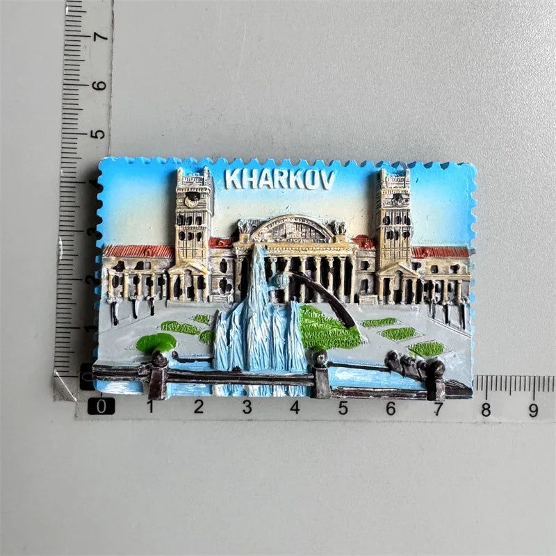 Fridge Magnets Paris Riga Hungary Frankfurt Hamburg Sweden Zurich zermatt BERN Switzerland New York Mexico India Iceland Lietuva - Grand Goldman