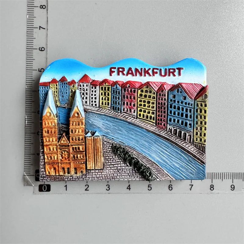 Fridge Magnets Paris Riga Hungary Frankfurt Hamburg Sweden Zurich zermatt BERN Switzerland New York Mexico India Iceland Lietuva - Grand Goldman
