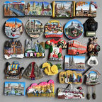 Fridge Magnets Paris Riga Hungary Frankfurt Hamburg Sweden Zurich zermatt BERN Switzerland New York Mexico India Iceland Lietuva - Grand Goldman