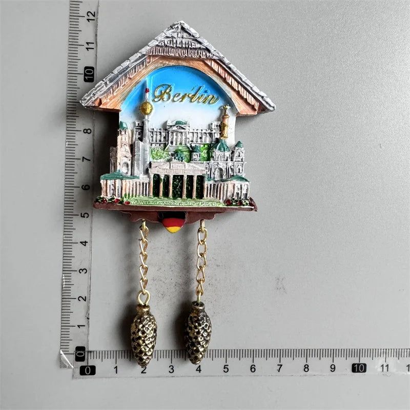 Fridge Magnets Paris Riga Hungary Frankfurt Hamburg Sweden Zurich zermatt BERN Switzerland New York Mexico India Iceland Lietuva - Grand Goldman